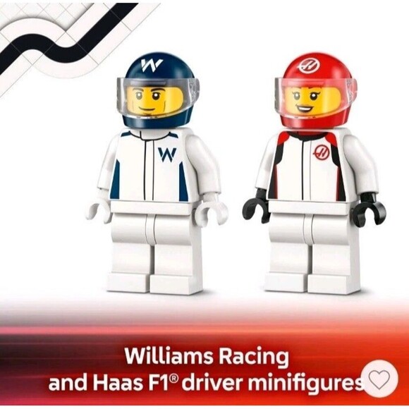 LEGO City F1 Williams Racing & Haas F1 Race Cars Preschool Toy 60464 - Picture 3 of 5